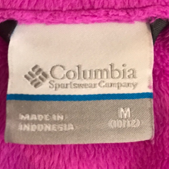 Hot Pink Columbia Zip Up Fleece - Picture 4 of 7
